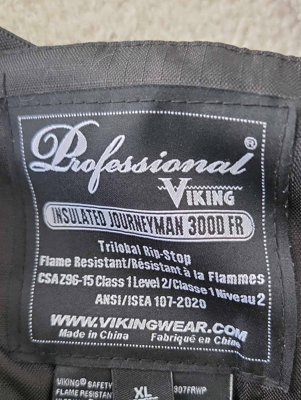 Professional Viking High-Visibility Bib Overalls Insulated Flame Resistant Sz XL - Picture 4 of 12